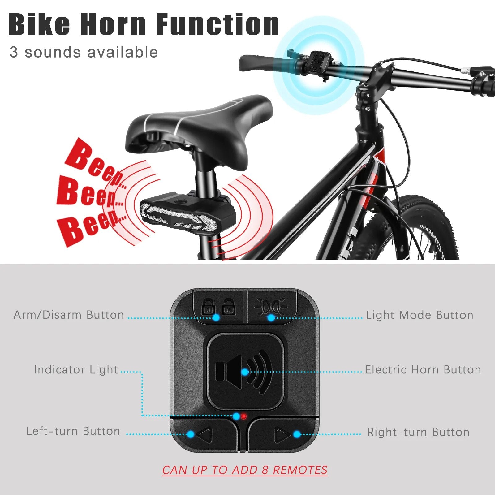 WSDCAM Bicycle Alarm Anti-theft Waterproof Electric Bike Car Vehicle Security Alarm Sensitive Remind Vibration Motorcycle Alarm