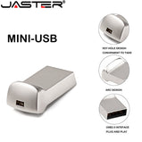 JASTER Mini Metal USB flash drive 8GB 16GB Pendrive 32GB 64GB Personalise Pen Drive  Memory Stick U disk Gift Free Custom Logo