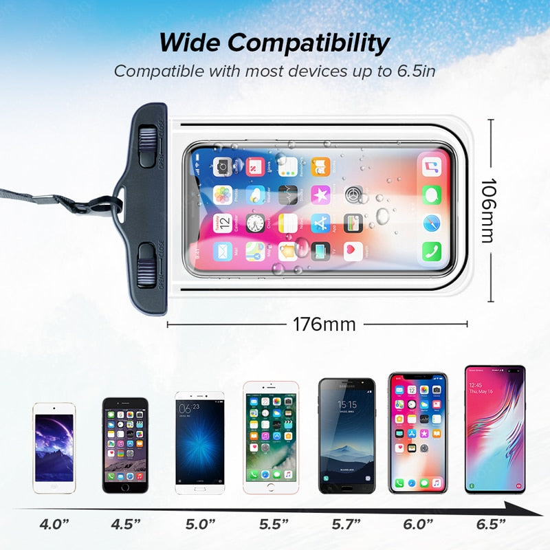 Universal Waterproof Case For iPhone 11 X XS MAX 8 7 6 s 5 Plus Cover Bag Cases For Phone Coque Water proof Phone Case