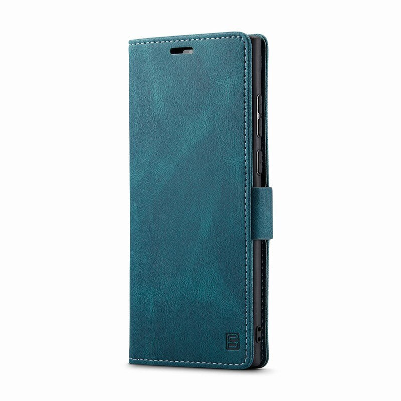 For Samsung Galaxy S23 S22 Ultra Case Cover Luxury Soft Silicone Magnetci Flip Leather Wallet Phone Bag For Samsung S 23 Ultra