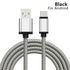 1/2/3Meter Type C USB Charger Cable 25cm Short Cabel Nylon Long Kabel for Xiaomi 9 Mix 4 Redmi Note 7 8 Pro Samsung Note 10 Plus