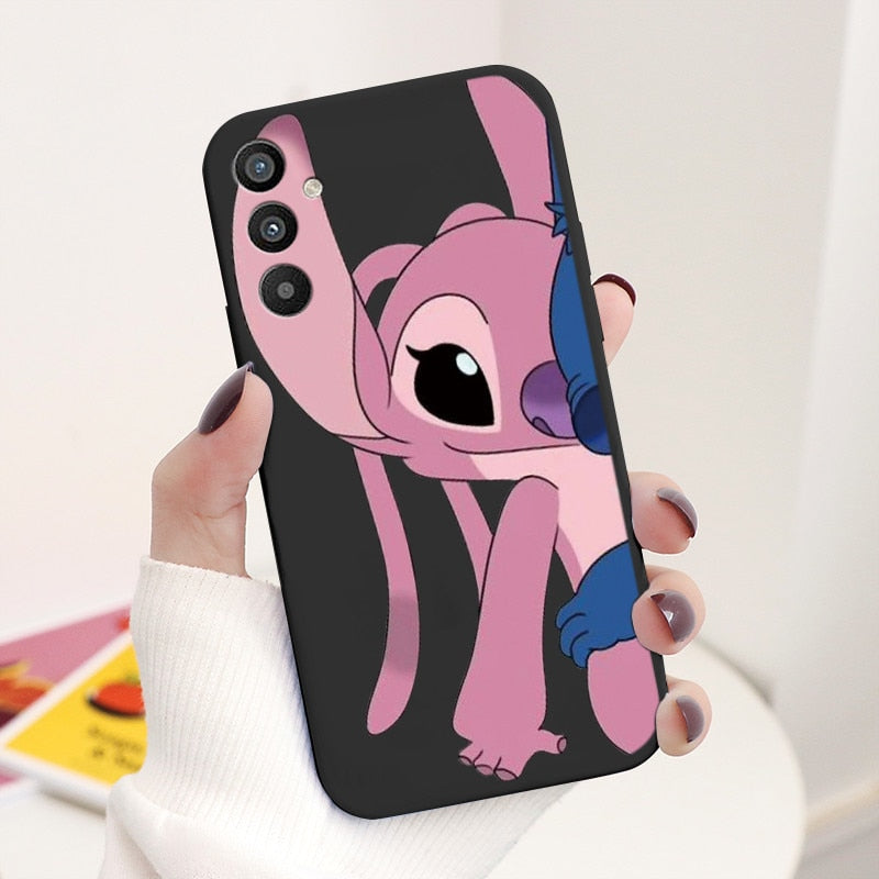 For Samsung Galaxy A34 5G Case 6.5" Soft TPU Back Cover Cute Stitch Lilo Disney Coque For Samsung A 34 A34 SM-A346E Funda Bumper