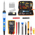 2023 Solder iron Adjustable Temperature Soldering Iron kit 60W Welding Tools Repair Heater Soldering Gun With Multimeter