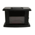 Mini Electric Fireplace Heater Simulated Flame Quiet Operation Portable Heating Air Warmer Fan Space Heater with Remote Control
