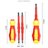 2-Piece Screwdriver Set With Magnet Insulated Handle Ergonomic Design Hexagon Socket Interface 15.8cm Length Hand Tools