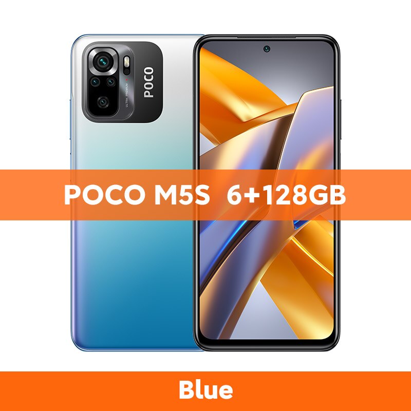 Global Version POCO M5s Smartphone 64GB/128GB NFC MTK G95 Octa Core 64MP Quad Camera 6.43" AMOLED Dotdisplay 33W
