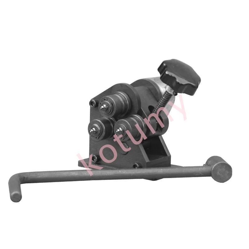 Manual Three-Roller Gear Drive Bending Machine Plate Steel Metal Ring Roller Bender Hand-Cranking Curved Arc Rolling Machine