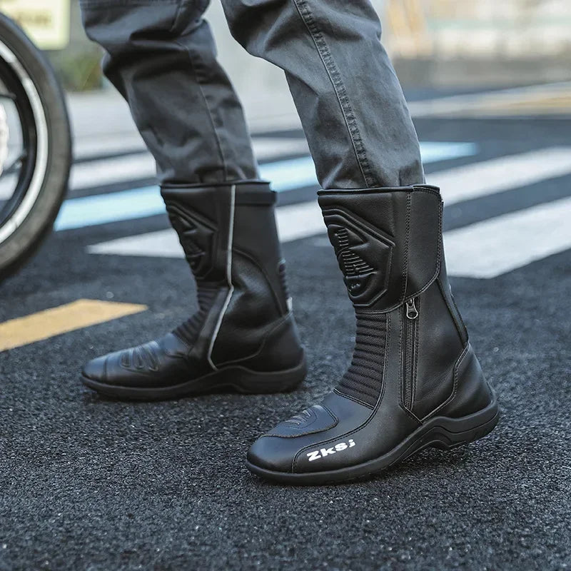 Motorcycle iron cavalry duty shoes off-road boots anti-collision breathable anti fall knight equipment motorcycle boots men
