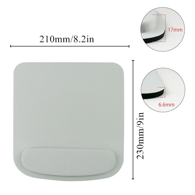 1 Pcs Solid Color PU Mouse Pad Simple Waterproof Game Mat Anti-slip Practical Table Mat Office Supplies【Wholesale】