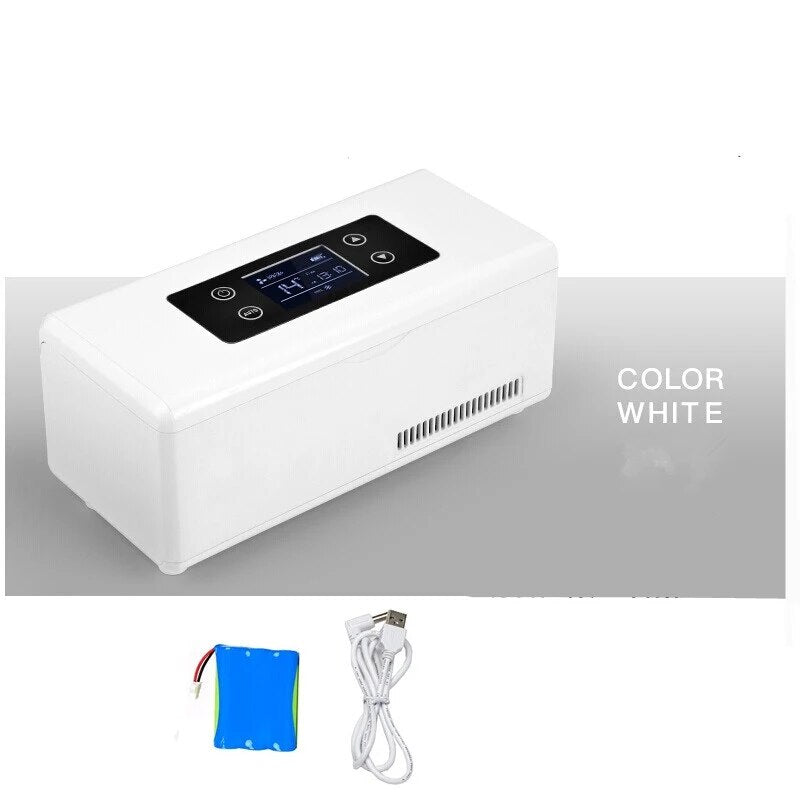 Insulin Portable Cooler Car Refrigerated Electrical Auto Refrigerator Travel Outdoor Mini Fridge Insulin Portable Medicine Box