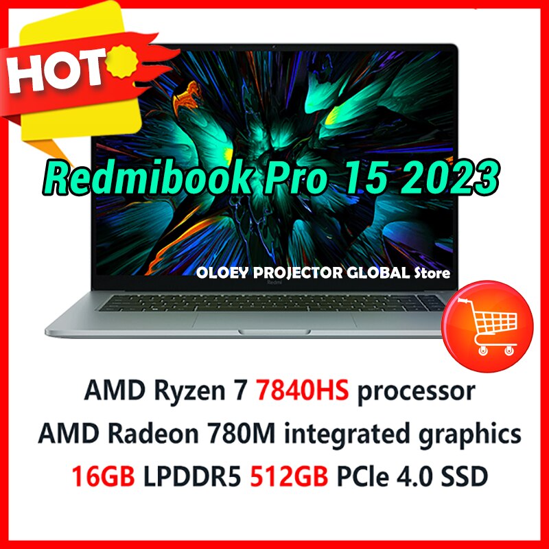 Xiaomi RedmiBook Laptop Pro15 2022 Ryzen R7-6800H/R5-6600H RTX 2050 AMD Radeon 680M 16GB RAM 512G/2T SSD 15.6Inch 3.2K  Notebook