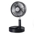 USB Folding Telescopic Floor Fan 3600mA Charging Portable Electric FAN Mute Convenient Storage Desktop Fans Office Room Lobby