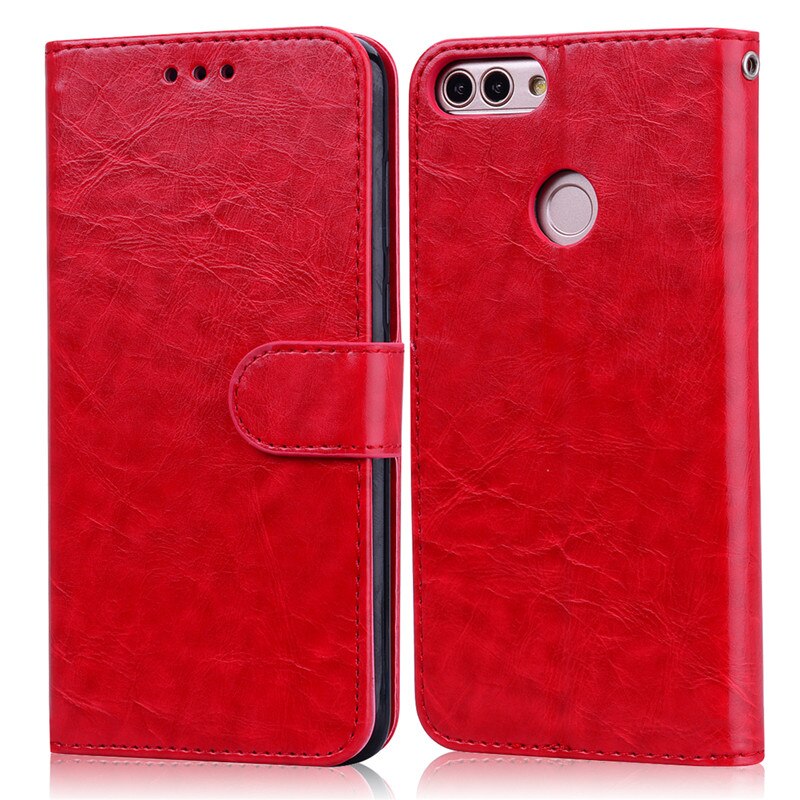 For Huawei P Smart Case FIG-LX1 Soft Leather Wallet Flip Case For Huawei P Smart 2018 Case FIG-LX1 5.65 inch Case Coque Fundas