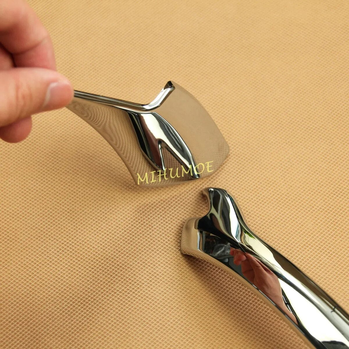 Chrome Car Exterior Side Rear View Mirror Strips Cover Trim For Mazda CX30 CX-30 2020 2021 2022