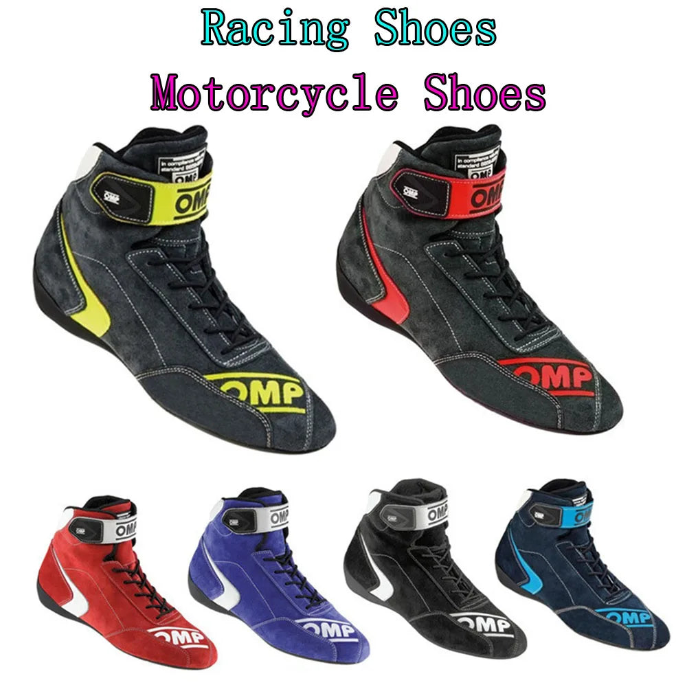 Waterproof Motorcycle Shoes F1 Formula Shoes Racing Shoes Karting Sneaker ATV UTV Off-Road  Studded boots For Men Man