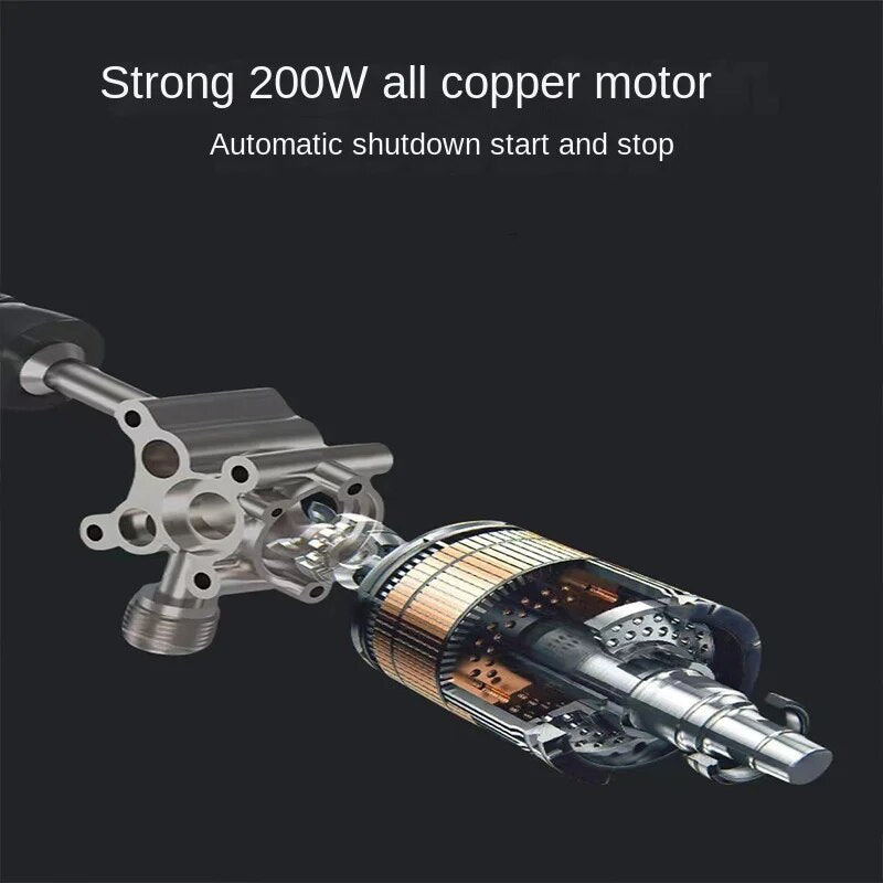 30000mAh High Pressure Car Wash Gun Cordless Portable Car Washer Gun Foam Generator for Home Garden Car Cleaning Accessories