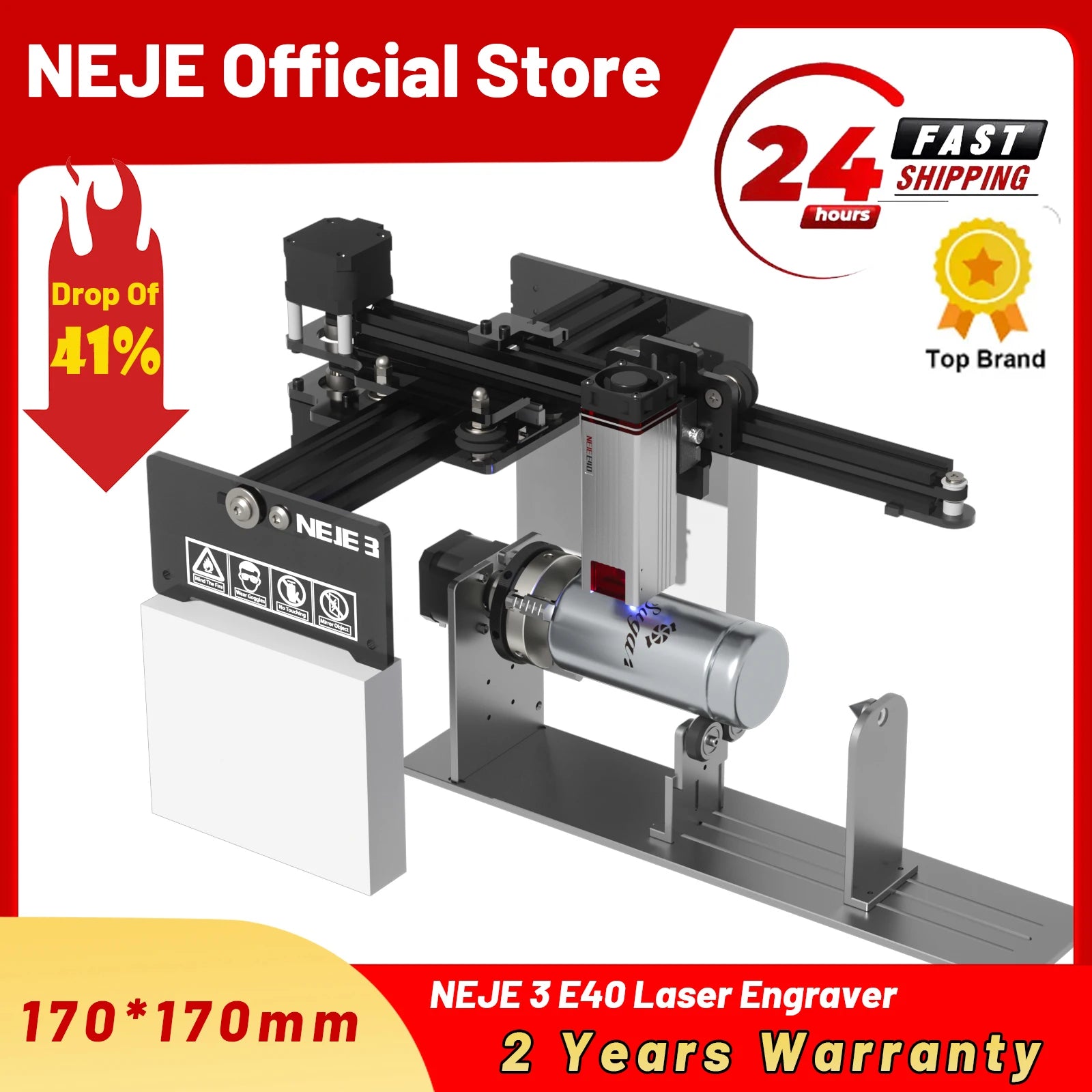 NEJE 3 40W-80W Metal Carving Diode Laser Engraver Cutter,Laser Engraving Cutting Machine, 3D Wood CNC Router,Logo Mark Printer