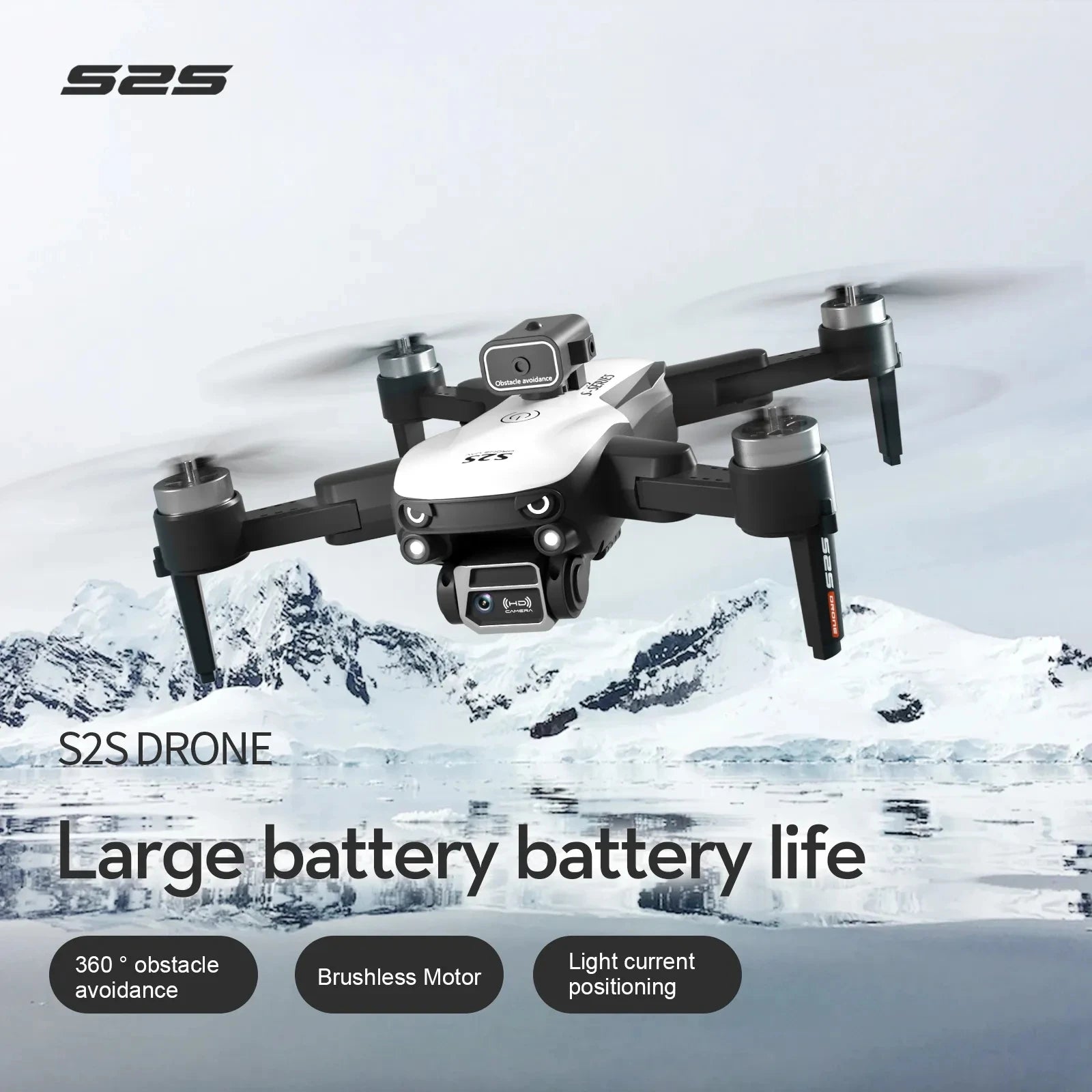 NEW S2S Mini Drone 4k Profesional 8K HD Camera Obstacle Avoidance Aerial Photography Brushless Motor Foldable Quadcopter Kid Toy
