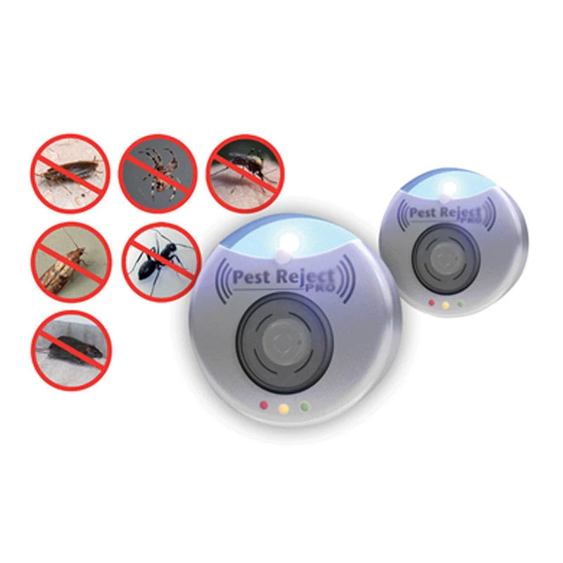 Pest Reject Pro Ultrasonic Repeller Bed Bug Mites Spider Defender Roaches Electronic Mosquito Repellent Machine Pest Reject