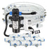 Garden 0.8mm 60W Self-Priming Pump Misting Watering System Greenhouse White 1/4" PE Hose Timer Automatic Sprayer Irrigation Kit