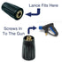 1/4" Quick Connect High Pressure Washer Adapter For Italian Nilfisk Alto/Kew WAP CALM Nozzle Snow Foam Lance Water Gun to Hose