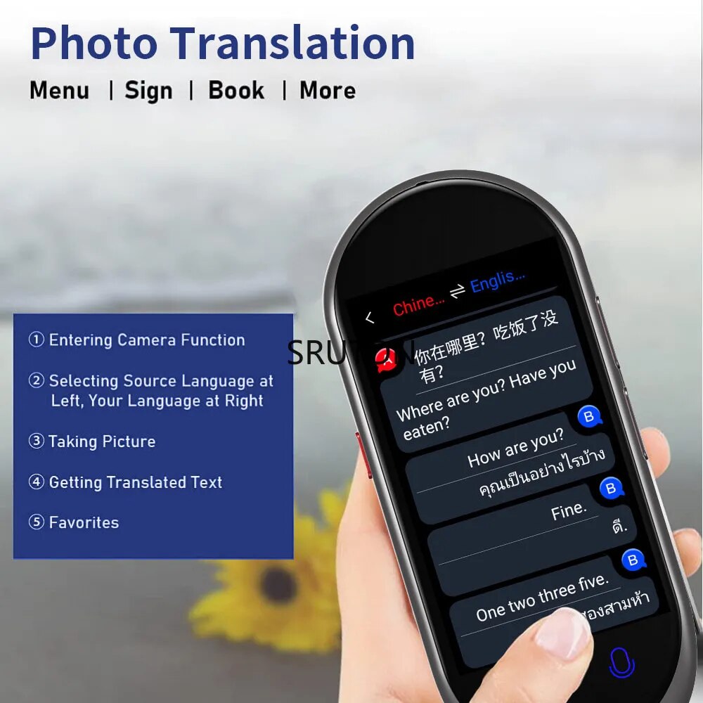 Vormor Smart Voice Translator 138 Multi Languages in Real Time Online Instant Off Line Translation AI Learning Conversion travel