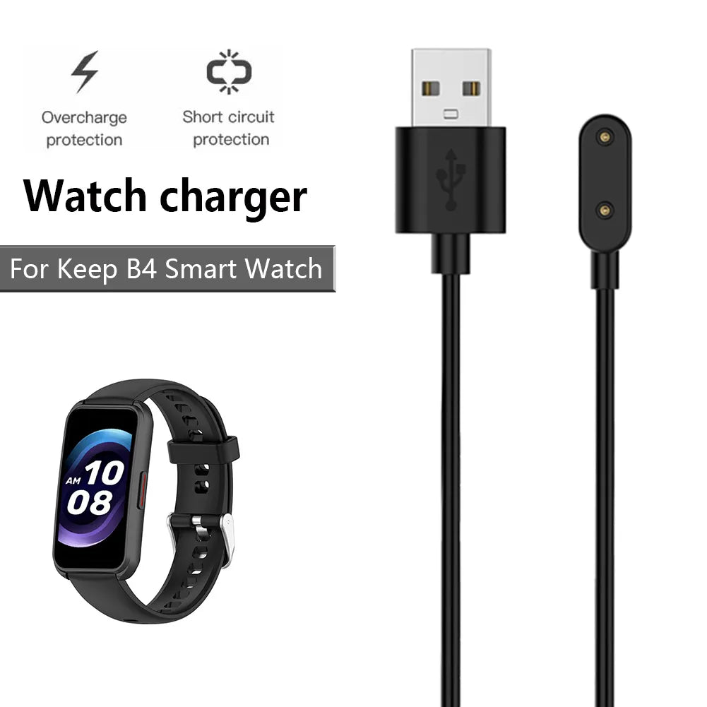 1 Meter USB Charging Cable Power Adapter For keep B4 / Huawei Band 7 6 /Watch Fit / Honor Band 6 Smart Watch Charger Data Wire