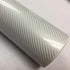 White glossy 2D Carbon Fiber wrap Glossy white Twill 2D Carbon Fiber film  with size 10/20/30/40/50/60x127CM/LOT BY FREE SHIP