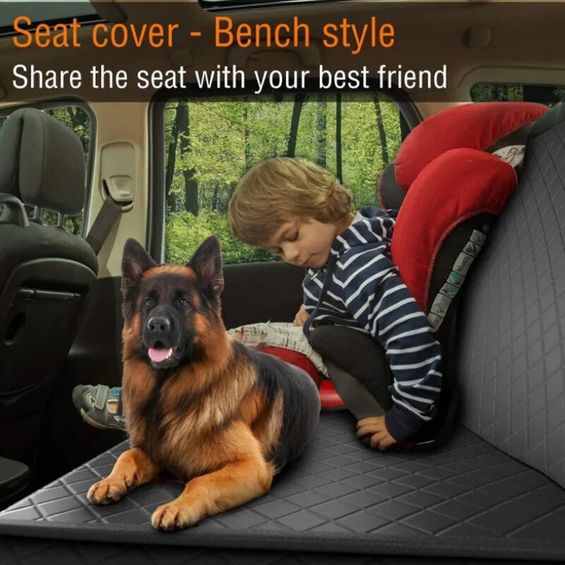 Dog Car Seat Cover 100% Waterproof Pet Dog Carriers Travel Mat Hammock For Small Medium Large Dogs Car Rear Back Seat Safety Pad