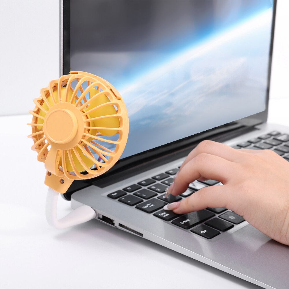 Summer Portable Mini USB Fan Flexible Cooling Fan For Laptop Power Bank USB Plug-in Fan Cooler Summer Gadget Mute Personal Fan