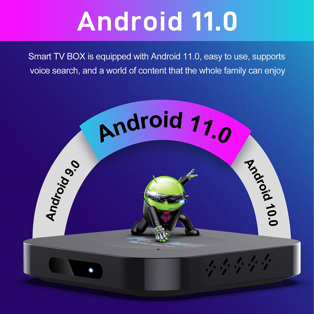 H96Max M5 Android 11 TV Box 4K Ultra HD Media Player RK3528 Video Set Top TV Box 2.4G WiFi 2GB DDR3 RAM 16GB ROM Smart TV Box