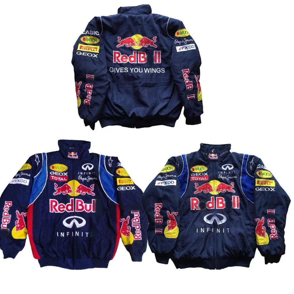 F1 Racing Suit Motorcyclist Jacket For Men Womans Autumn And Winter Cotton Casual Coat With Full Embroidery