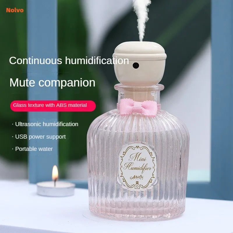 210ML Portable Ultrasonic Air Humidifier Fine Mist Spray Bottle Essential Oil Aroma Diffuser Machine Electric Mist Maker Fogger