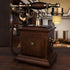 Solid Wood Old Fashioned Telephones Digital Button And Rotary Dial Phones Corded Nostalgic Landline Vintage Antique Decorativ