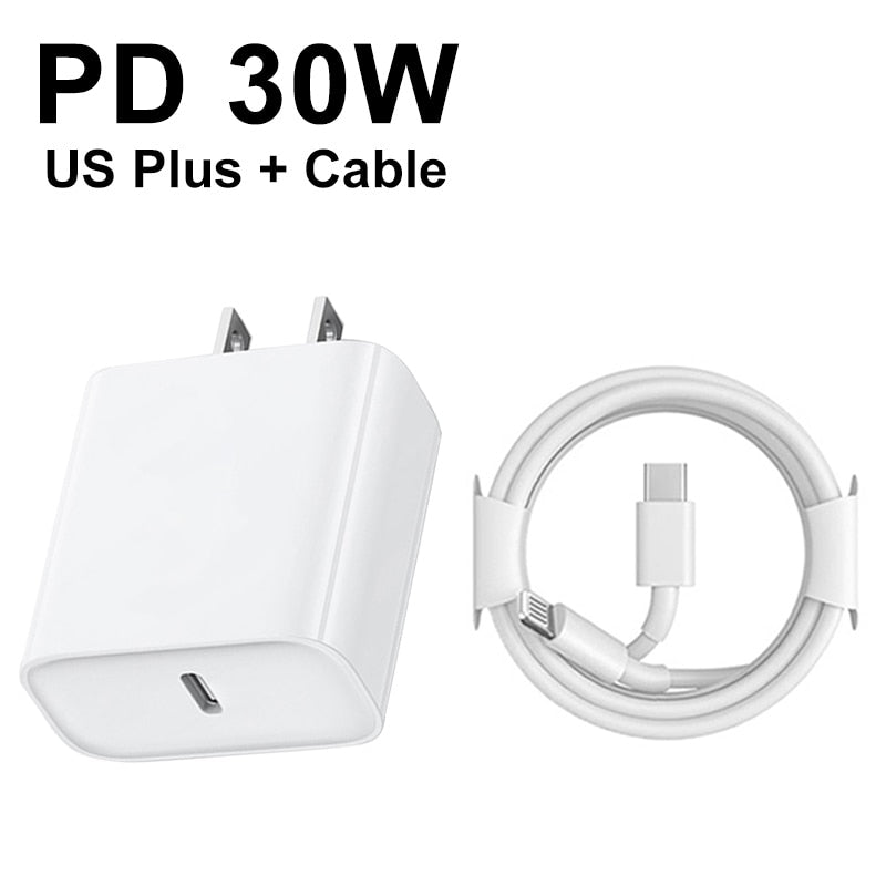 For Apple Original PD 30W Magnetic Wireless Charger For iPhone 14 Pro Max 13 12 11 Mini Fast Charging X XS XR 8 Plus USB-C Cable