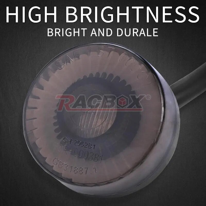 12V Motorcycle LED Taillight Red Warning light Stop Tail Light Brake Rear Lamp Taillight for Cafe racer Chopper Bobber ATV UTV