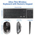 Hebrew Wireless Keyboard and Mouse Rechargeable Slim Silent Computer Keyboard Mouse Kit for Laptop PC Mac TV Box