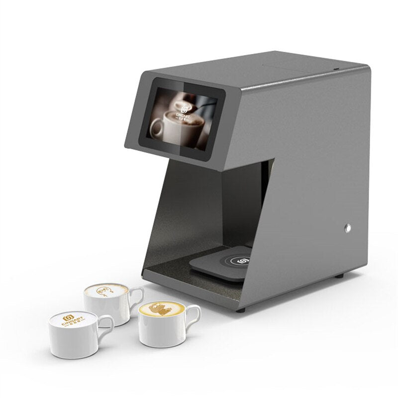CINOART 3d Latte Art Coffee Printer Machine Automatic Beverages Food Selfie With WIFI Connection Printing Edible Ink Cartridges