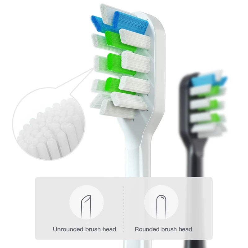 SOOCAS X3/X3U Electric Toothbrushes replacement Head Sonic Electric Toothbrush DuPont Soft toothbrush head Replace brush head