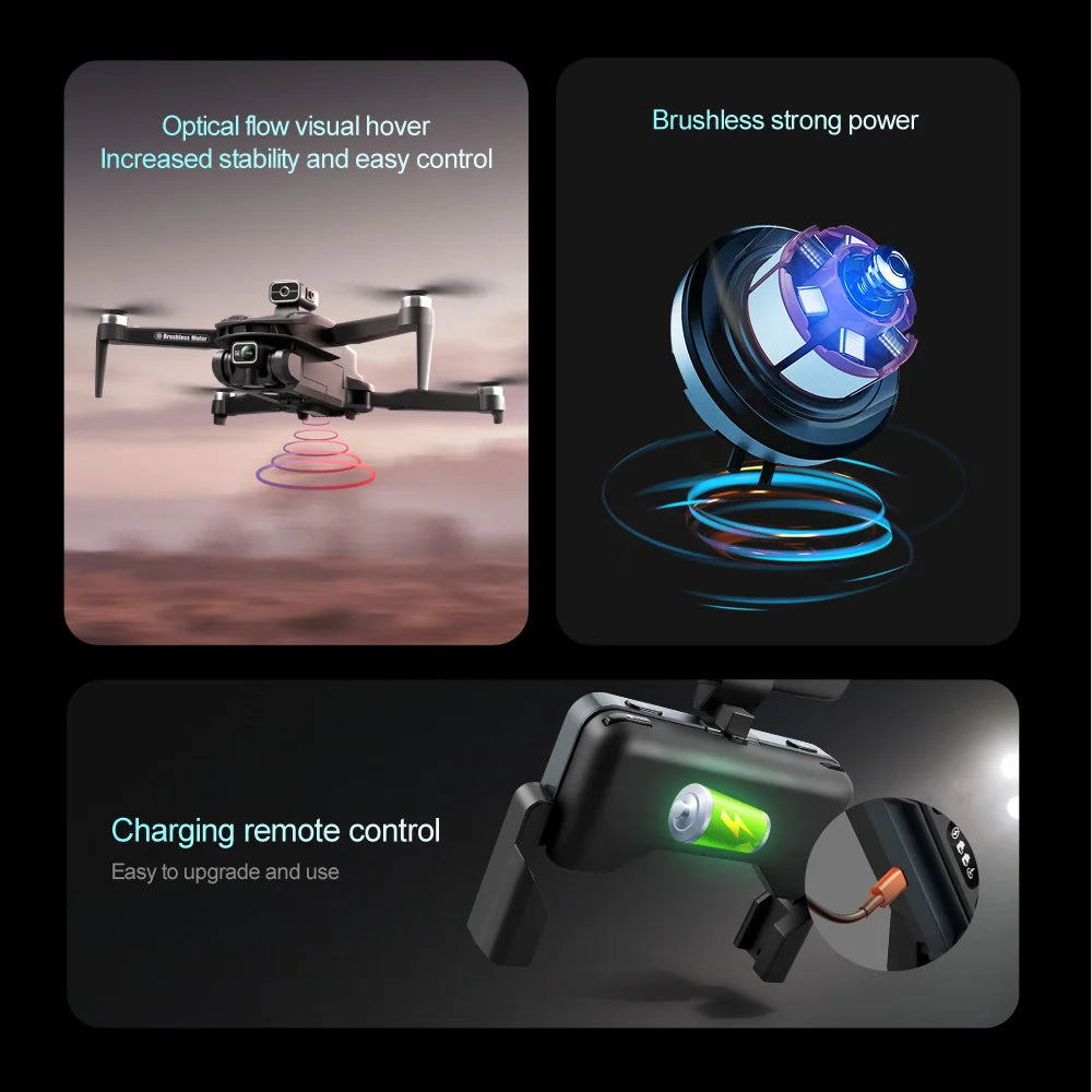 V168 MAX PRO Drone GPS 8K Professional With HD Camera 5G WIFI FPV Brushless RC Quadcopter Obstacle Avoidance Automatic Return