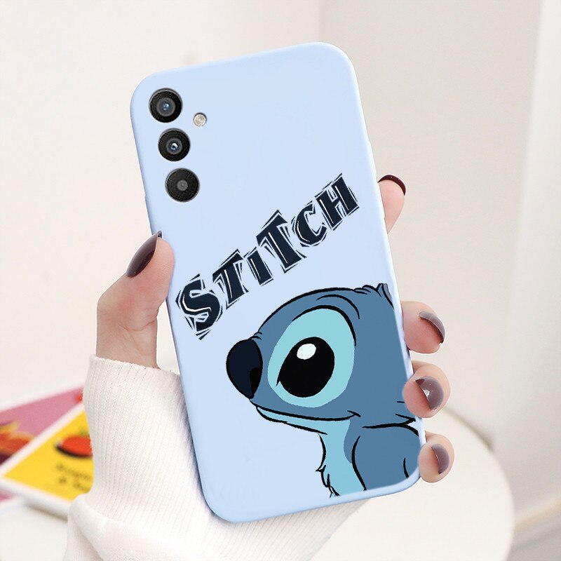 For Samsung Galaxy A34 5G Case 6.5" Soft TPU Back Cover Cute Stitch Lilo Disney Coque For Samsung A 34 A34 SM-A346E Funda Bumper