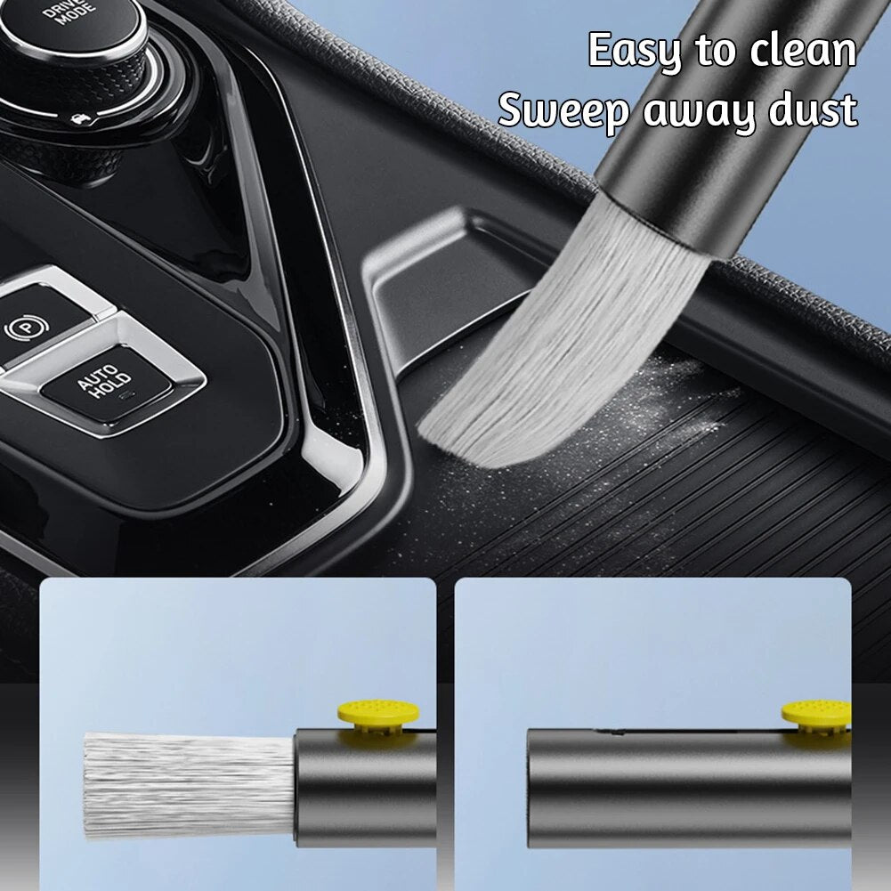 Small Car Window Breaker Cleaning Brush Automobile Center Console Cleans Brush For RV Car Office