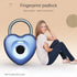 Love smart fingerprint padlock locker lock luggage lock wardrobe rose gold anti-theft smart lock is light and easy to carry