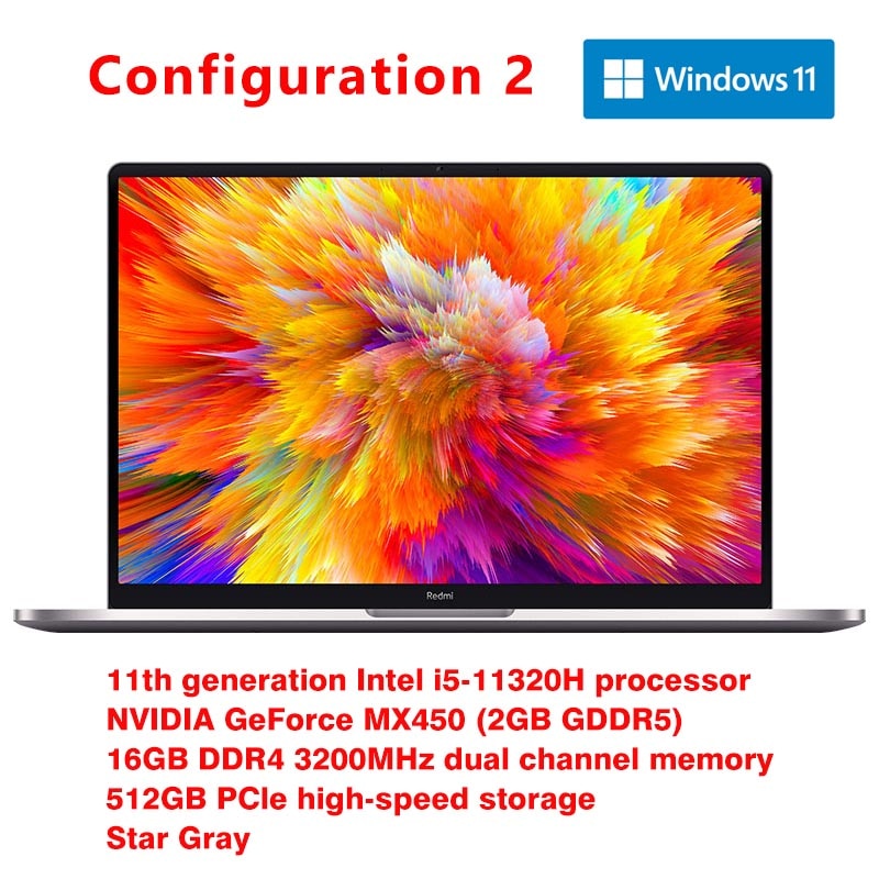 Xiaomi RedmiBook Pro 15 Laptop Intel Core i7-11390H/i5-11320H 16GB 512G 15.6 Inch Mi Notebook 90HZ 3.2K Screen Compute Win10