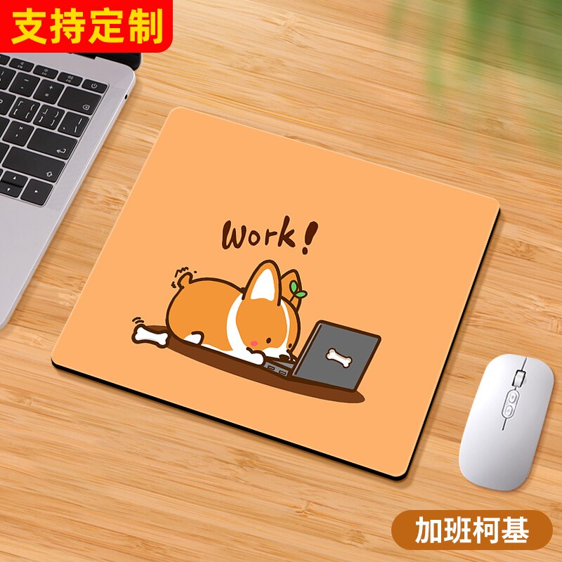 Office family computer desks mini cartoon cute dog mouse pad desk pad desktop mouse pad mouse pad gaming