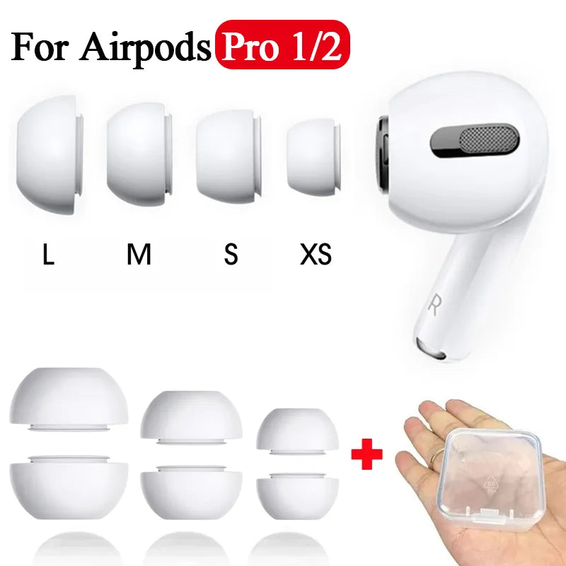 For Apple AirPods Pro 1/2 Generation Soft Silicone Earbuds Earplugs Replacement For Air Pods Pro Earphone Accessories Earcap