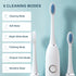 Ultrasonic Electric Toothbrush Sonic Rechargeable for Adults 6 Speed Smart Timer with 4/6/8 Replace Brush Head Travel Box Holder