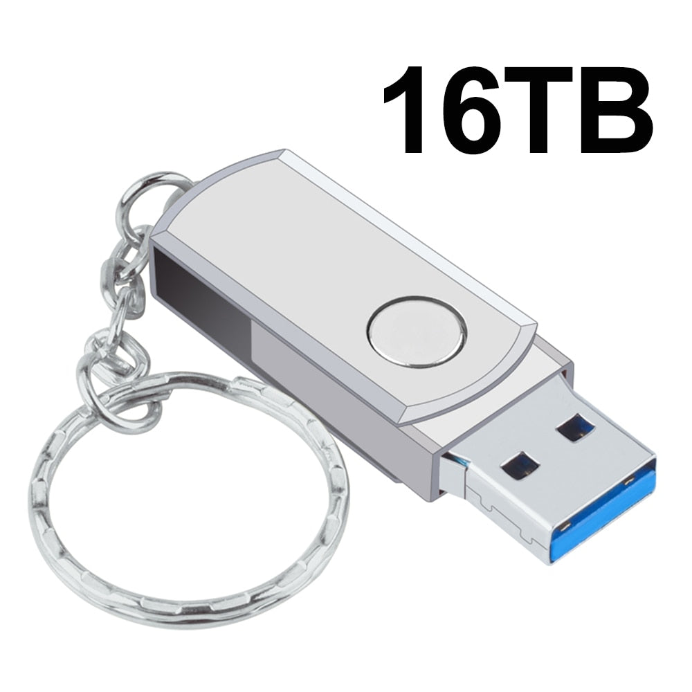 New 2023 Usb 3.0 Pendrive 2TB High Speed Pen Drive 16TB Metal Cle Usb Flash Drive 4TB 8TB Portable SSD Memoria Usb Free Shipping