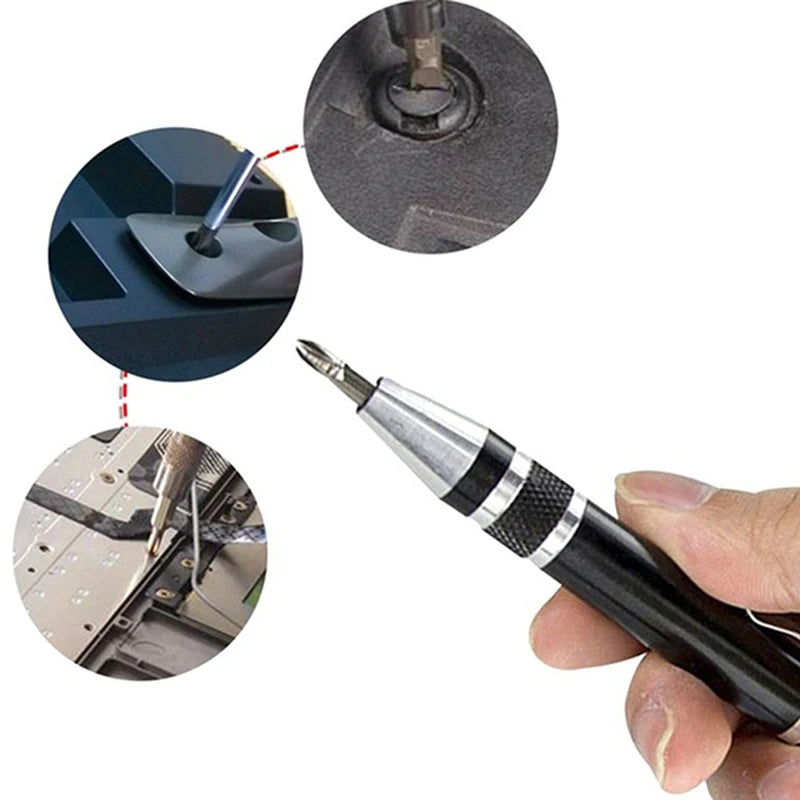 11cm Multifunction 8 In 1 Pocket Precision Mini Screwdriver Pen Repair Hand Tools Kit Hand Tools