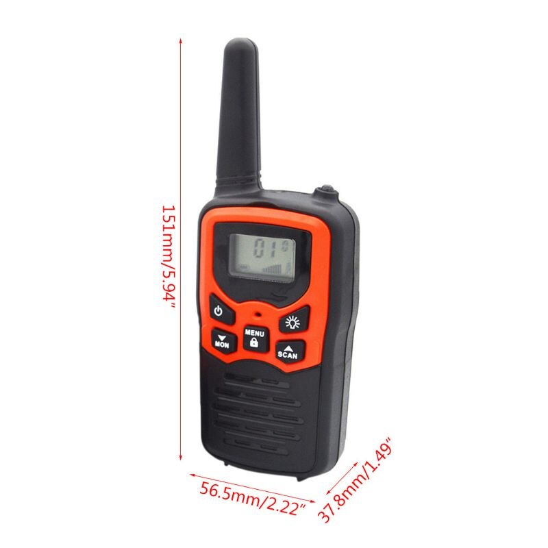 Walkie Talkies for Adults Long Range 2 Pack 2-Way Radios Up to 5 Miles